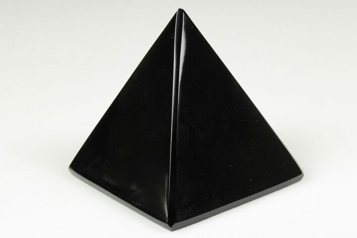 2.4" Polished, Black Obsidian Pyramids - Photo 1